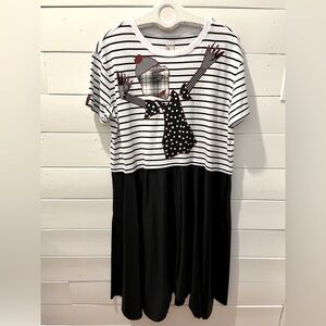 🖤 ANTONIO MARRAS – Black & White Dress, Size IT 42 Summer 2021 Collection